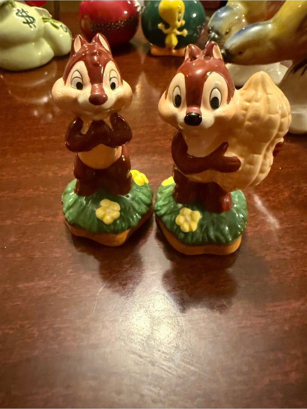 Vintage Disney Chip N Dale Salt & Pepper Shakers